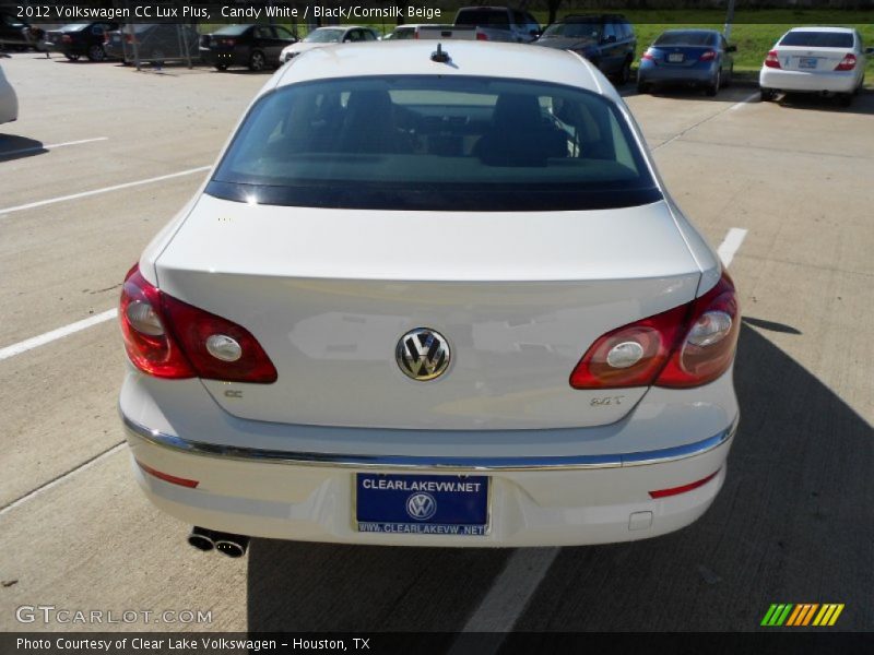 Candy White / Black/Cornsilk Beige 2012 Volkswagen CC Lux Plus