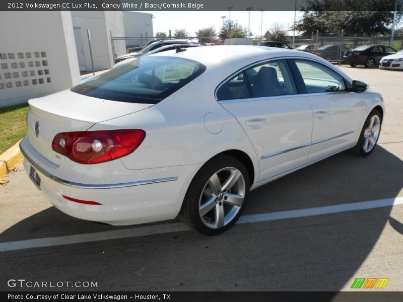 Candy White / Black/Cornsilk Beige 2012 Volkswagen CC Lux Plus