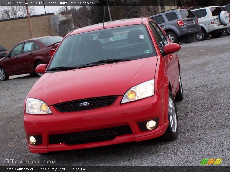 Infra-Red / Charcoal 2007 Ford Focus ZX4 ST Sedan