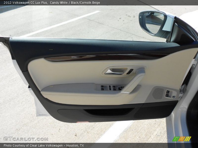 Candy White / Black/Cornsilk Beige 2012 Volkswagen CC Lux Plus