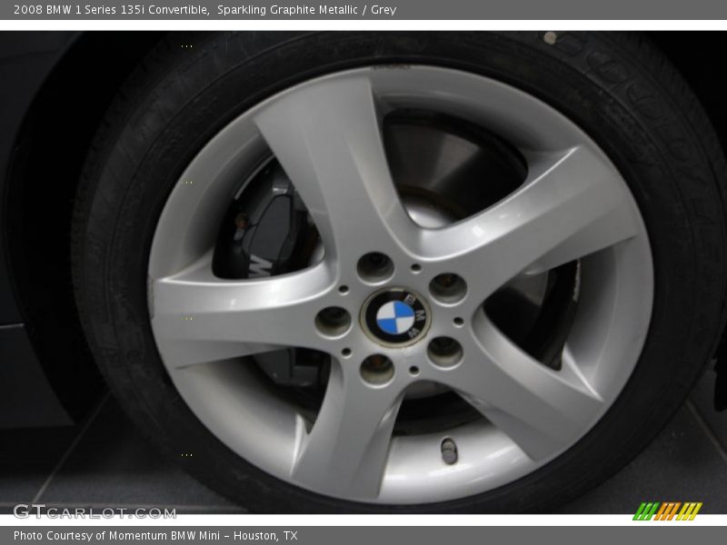 Sparkling Graphite Metallic / Grey 2008 BMW 1 Series 135i Convertible