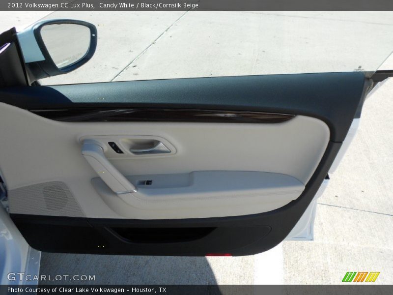 Candy White / Black/Cornsilk Beige 2012 Volkswagen CC Lux Plus