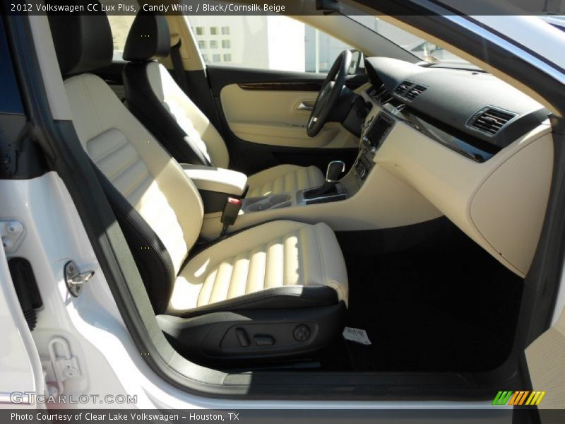 Candy White / Black/Cornsilk Beige 2012 Volkswagen CC Lux Plus