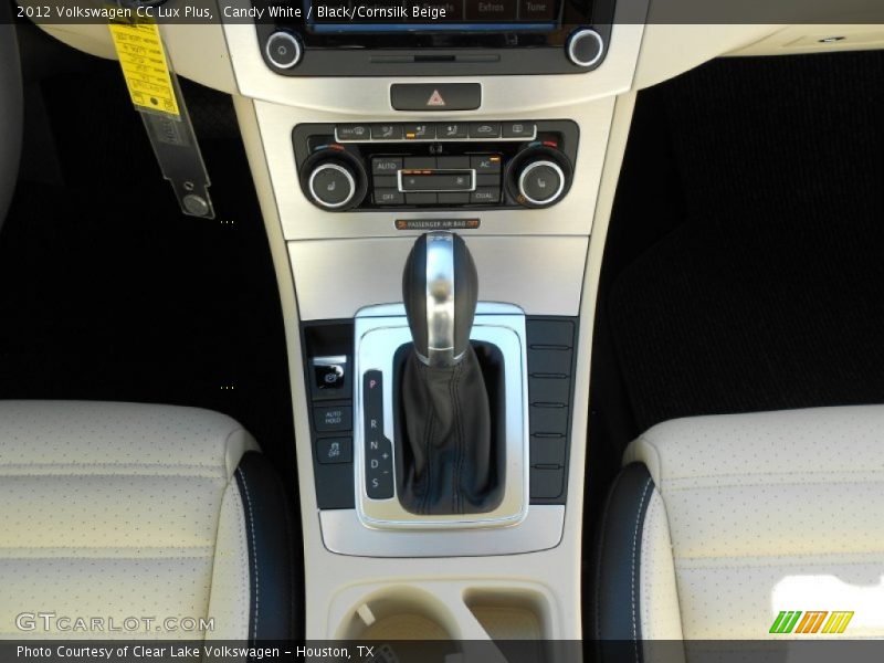 Candy White / Black/Cornsilk Beige 2012 Volkswagen CC Lux Plus
