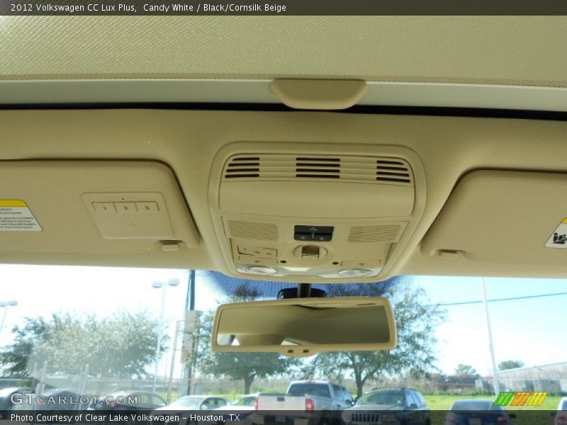 Candy White / Black/Cornsilk Beige 2012 Volkswagen CC Lux Plus