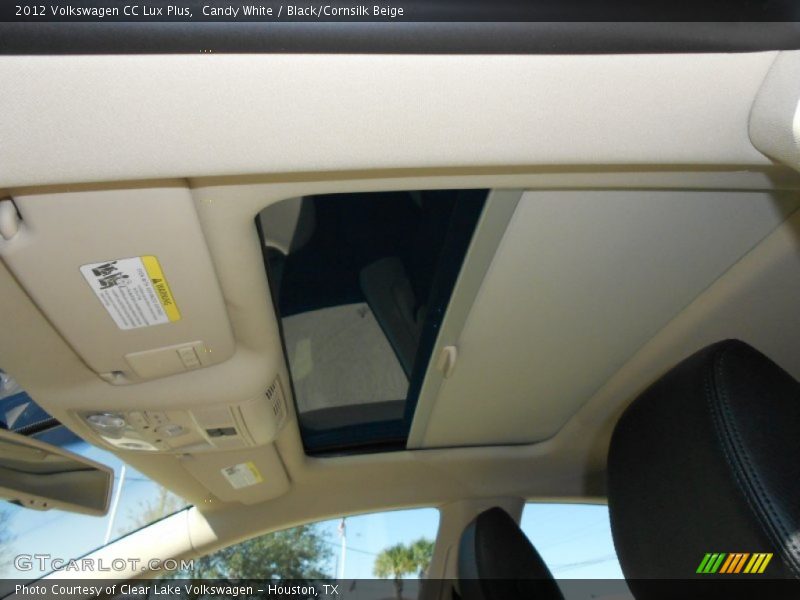 Candy White / Black/Cornsilk Beige 2012 Volkswagen CC Lux Plus