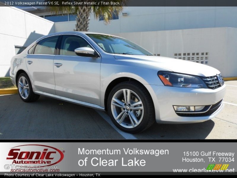Reflex Silver Metallic / Titan Black 2012 Volkswagen Passat V6 SE