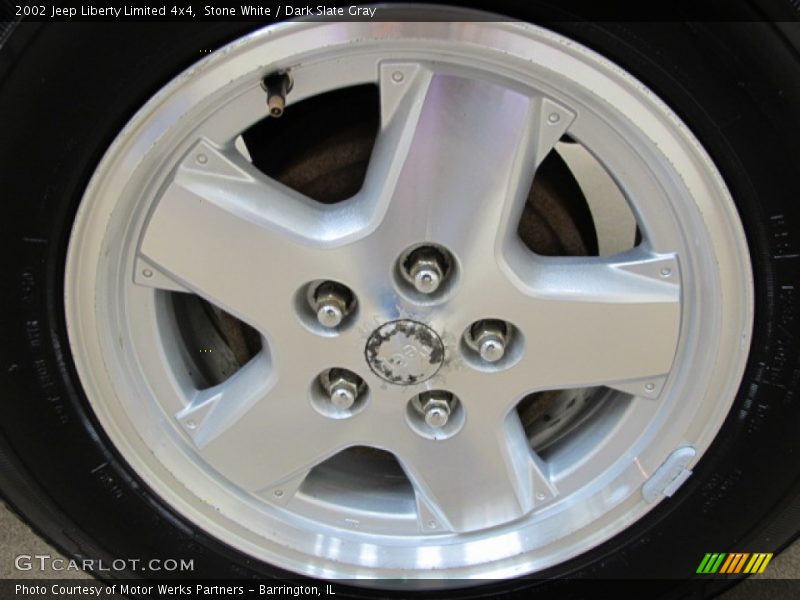 Stone White / Dark Slate Gray 2002 Jeep Liberty Limited 4x4