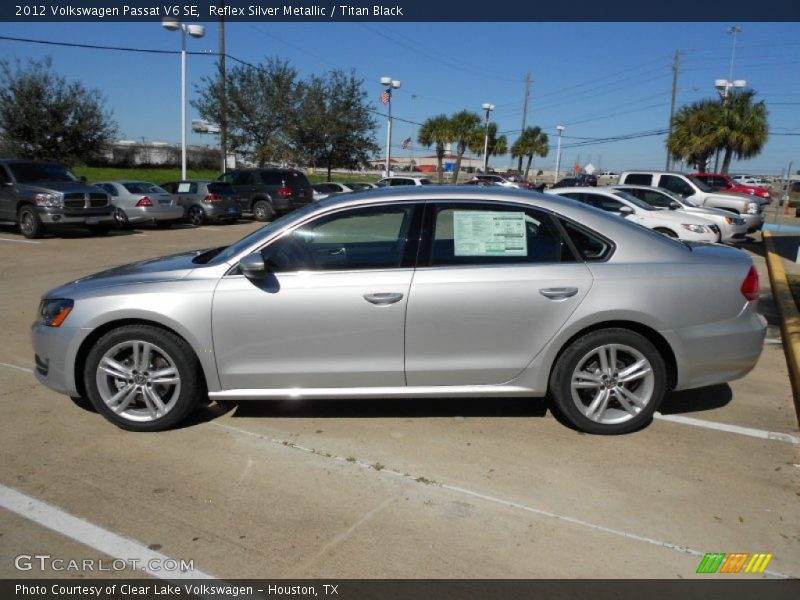 Reflex Silver Metallic / Titan Black 2012 Volkswagen Passat V6 SE