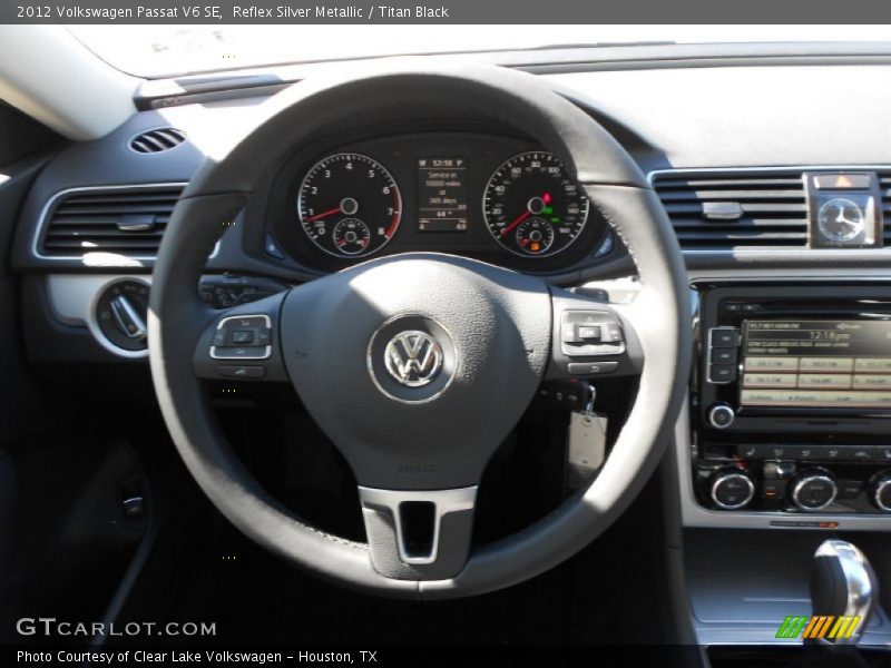 Reflex Silver Metallic / Titan Black 2012 Volkswagen Passat V6 SE