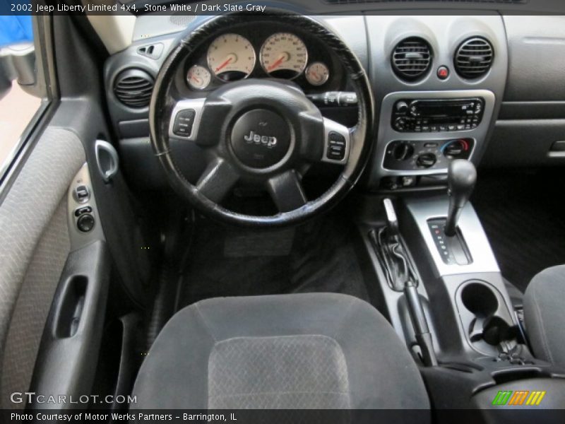 Stone White / Dark Slate Gray 2002 Jeep Liberty Limited 4x4