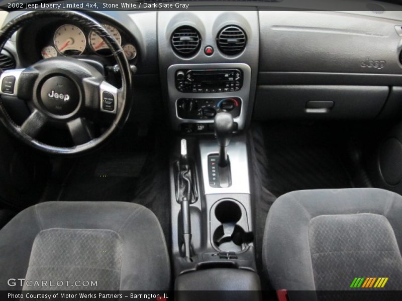 Stone White / Dark Slate Gray 2002 Jeep Liberty Limited 4x4