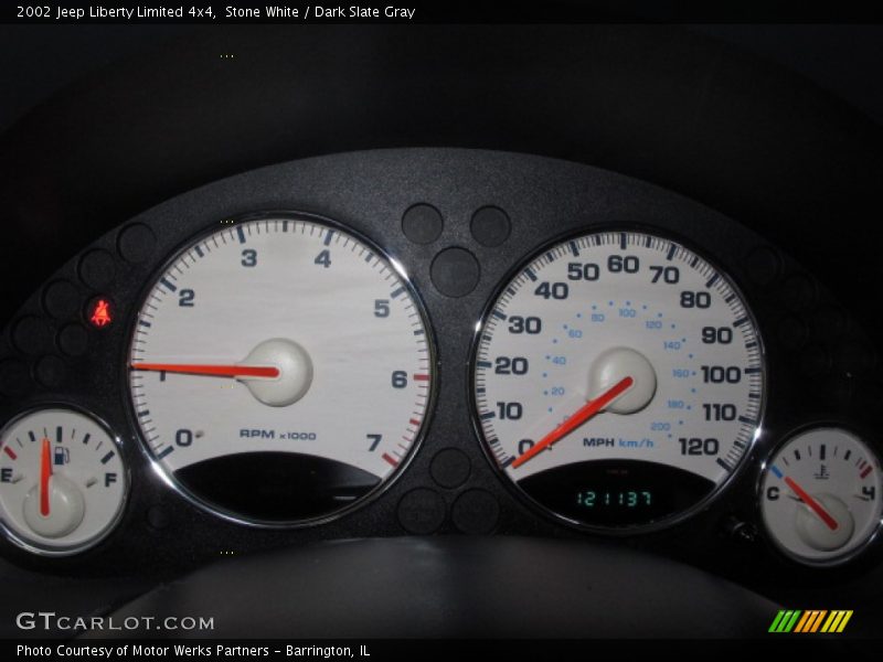 Stone White / Dark Slate Gray 2002 Jeep Liberty Limited 4x4