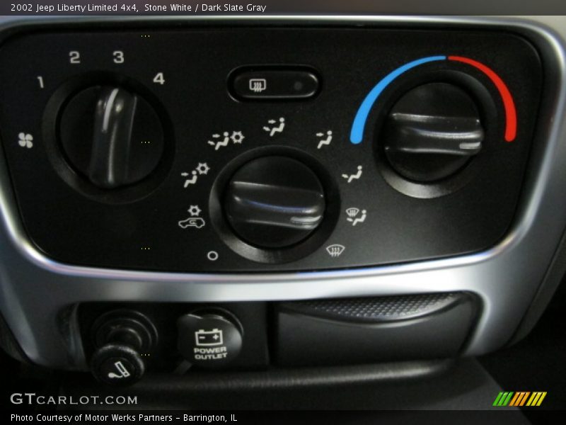 Stone White / Dark Slate Gray 2002 Jeep Liberty Limited 4x4
