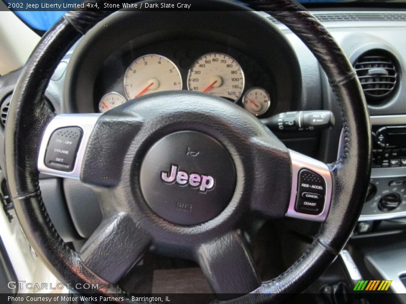 Stone White / Dark Slate Gray 2002 Jeep Liberty Limited 4x4