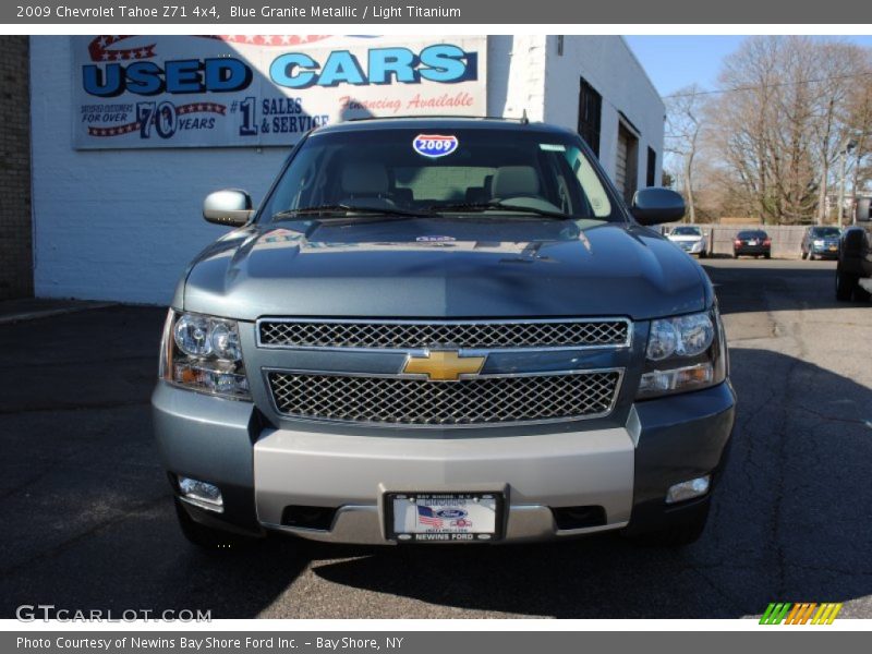 Blue Granite Metallic / Light Titanium 2009 Chevrolet Tahoe Z71 4x4