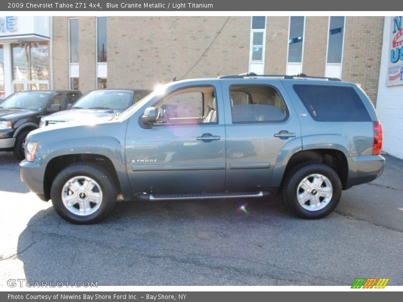 Blue Granite Metallic / Light Titanium 2009 Chevrolet Tahoe Z71 4x4