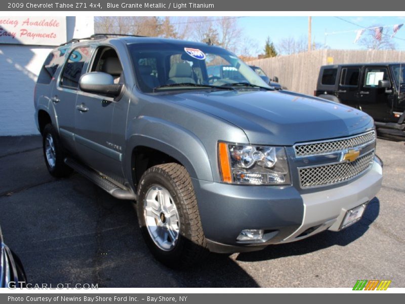 Blue Granite Metallic / Light Titanium 2009 Chevrolet Tahoe Z71 4x4