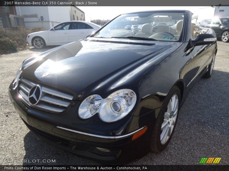 Black / Stone 2007 Mercedes-Benz CLK 350 Cabriolet
