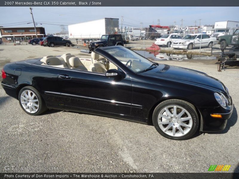 Black / Stone 2007 Mercedes-Benz CLK 350 Cabriolet