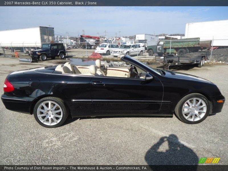 Black / Stone 2007 Mercedes-Benz CLK 350 Cabriolet