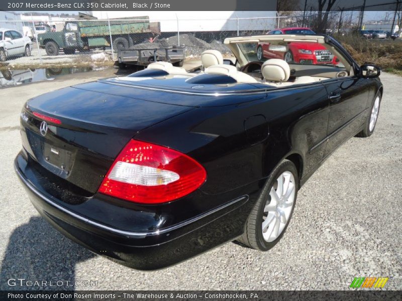 Black / Stone 2007 Mercedes-Benz CLK 350 Cabriolet