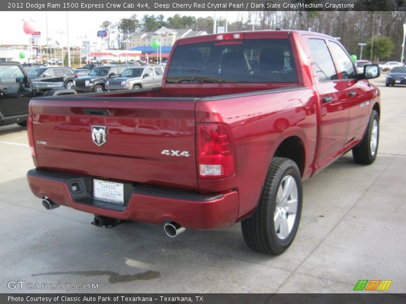 Deep Cherry Red Crystal Pearl / Dark Slate Gray/Medium Graystone 2012 Dodge Ram 1500 Express Crew Cab 4x4