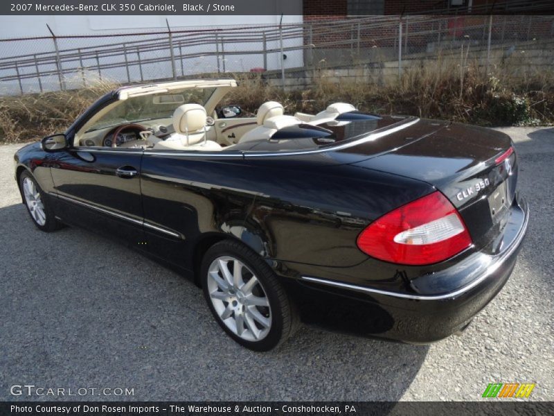Black / Stone 2007 Mercedes-Benz CLK 350 Cabriolet