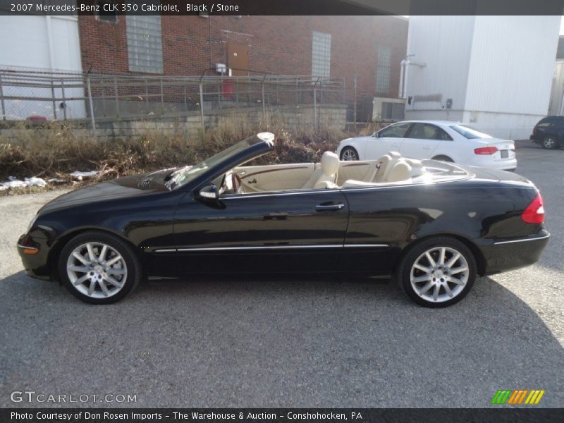 Black / Stone 2007 Mercedes-Benz CLK 350 Cabriolet