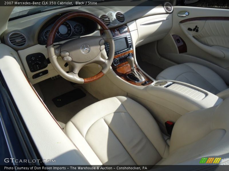 Black / Stone 2007 Mercedes-Benz CLK 350 Cabriolet