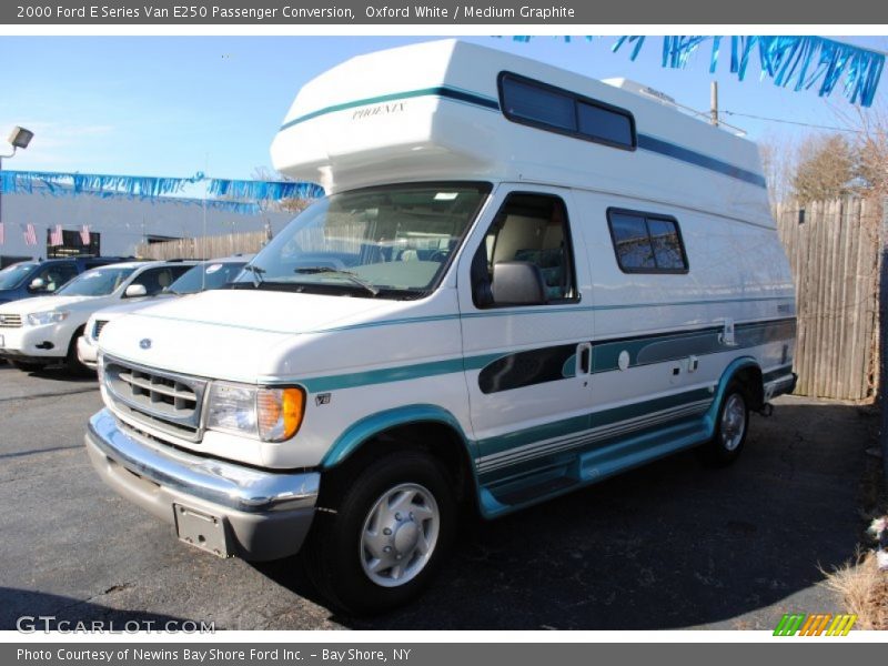Oxford White / Medium Graphite 2000 Ford E Series Van E250 Passenger Conversion