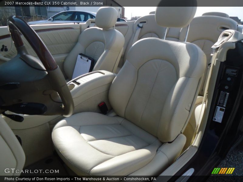 Black / Stone 2007 Mercedes-Benz CLK 350 Cabriolet