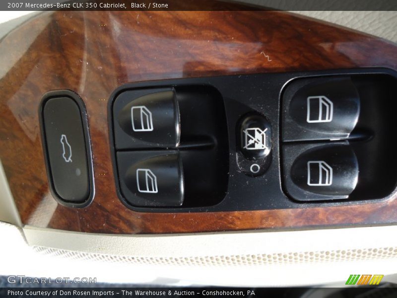 Black / Stone 2007 Mercedes-Benz CLK 350 Cabriolet