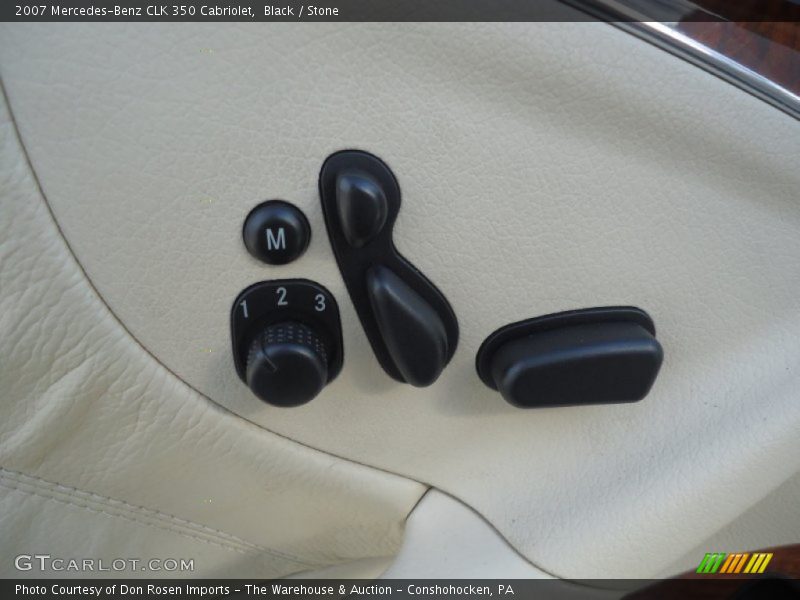 Black / Stone 2007 Mercedes-Benz CLK 350 Cabriolet