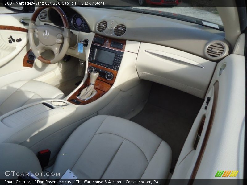 Black / Stone 2007 Mercedes-Benz CLK 350 Cabriolet
