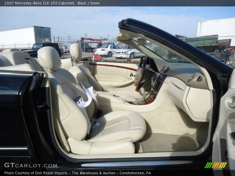 Black / Stone 2007 Mercedes-Benz CLK 350 Cabriolet