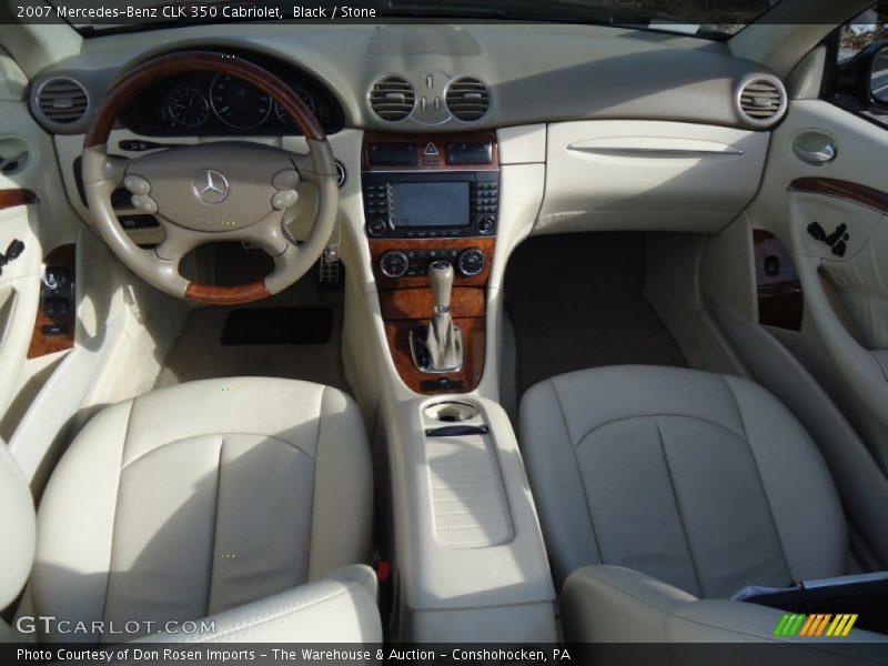 Black / Stone 2007 Mercedes-Benz CLK 350 Cabriolet