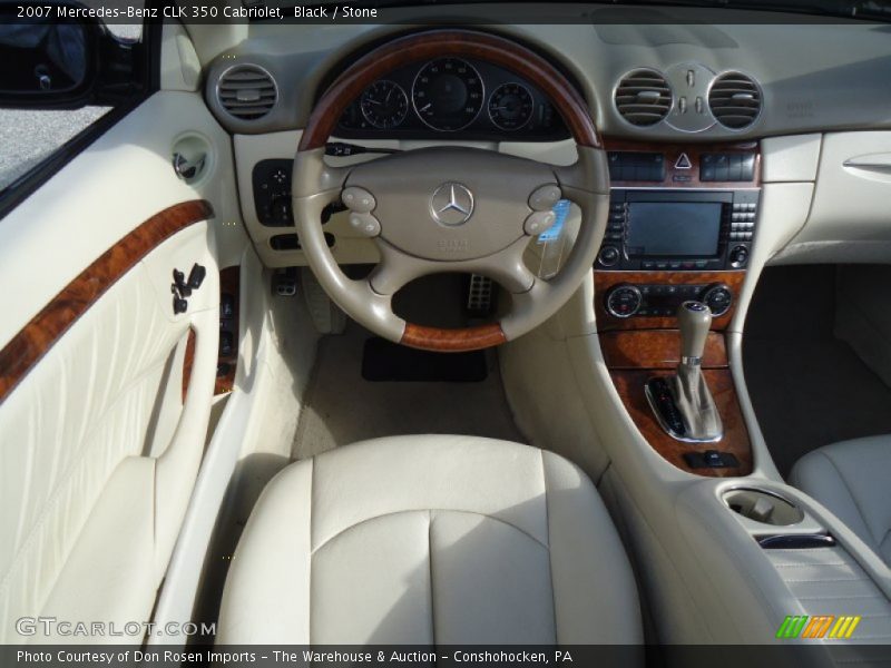 Black / Stone 2007 Mercedes-Benz CLK 350 Cabriolet