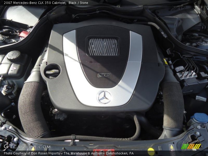 Black / Stone 2007 Mercedes-Benz CLK 350 Cabriolet