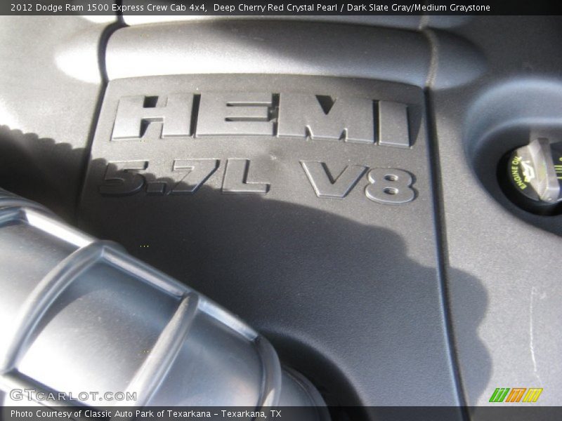 Deep Cherry Red Crystal Pearl / Dark Slate Gray/Medium Graystone 2012 Dodge Ram 1500 Express Crew Cab 4x4