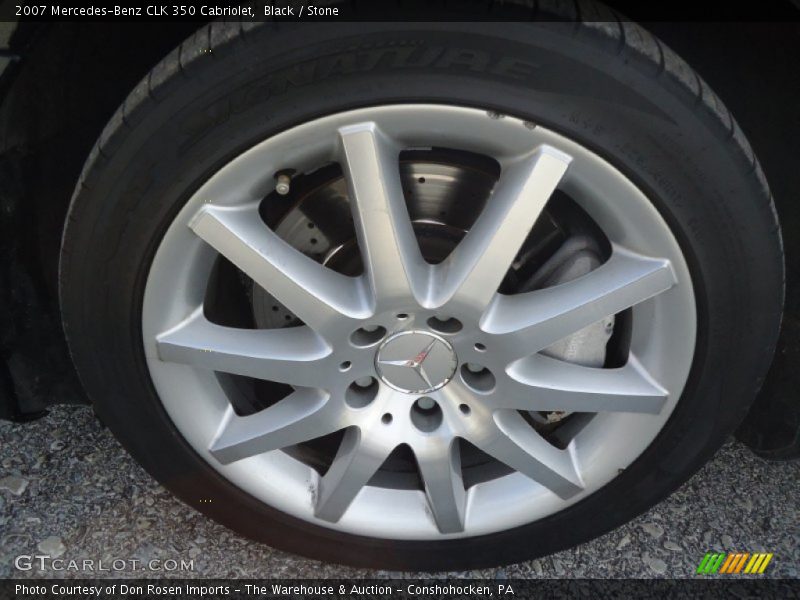 Black / Stone 2007 Mercedes-Benz CLK 350 Cabriolet