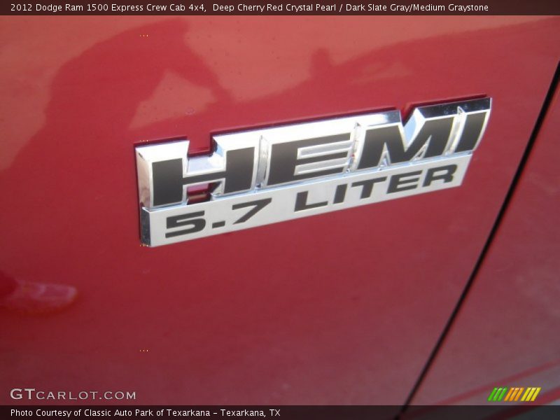Deep Cherry Red Crystal Pearl / Dark Slate Gray/Medium Graystone 2012 Dodge Ram 1500 Express Crew Cab 4x4