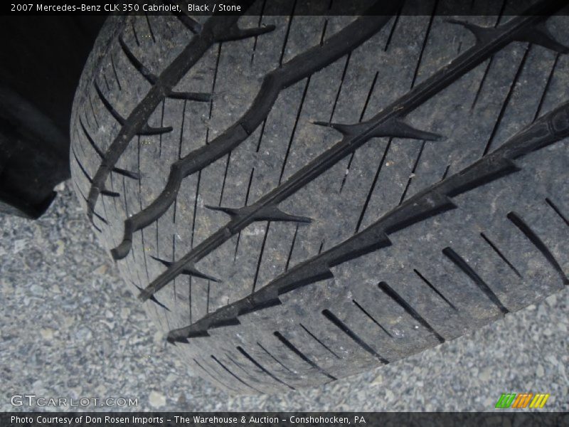 Black / Stone 2007 Mercedes-Benz CLK 350 Cabriolet