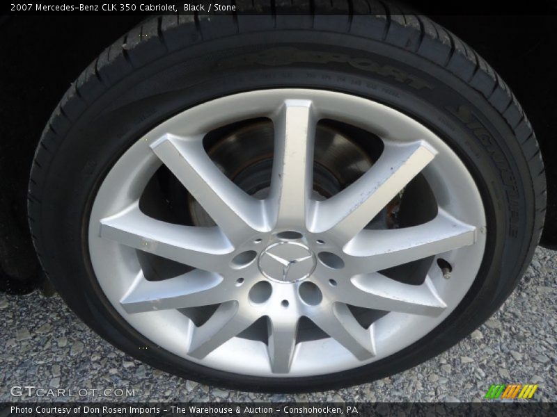Black / Stone 2007 Mercedes-Benz CLK 350 Cabriolet