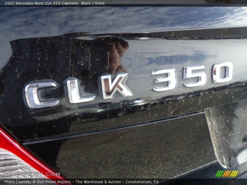 Black / Stone 2007 Mercedes-Benz CLK 350 Cabriolet