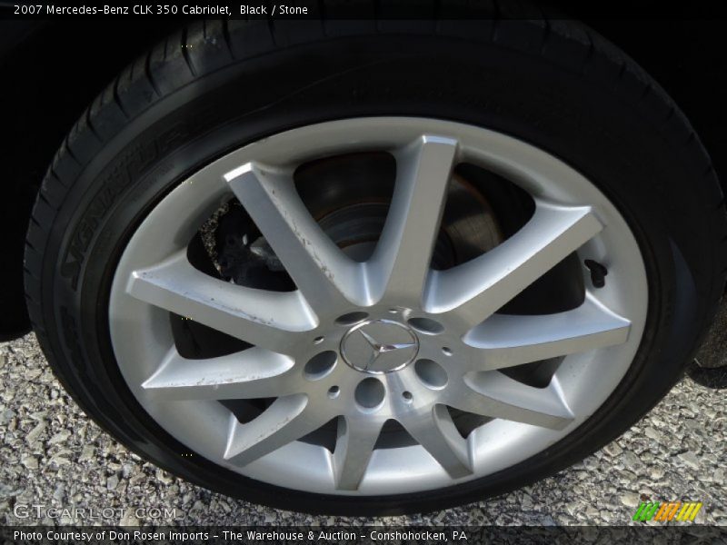 Black / Stone 2007 Mercedes-Benz CLK 350 Cabriolet