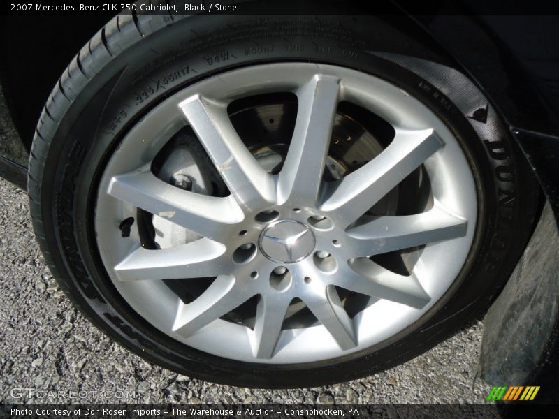 Black / Stone 2007 Mercedes-Benz CLK 350 Cabriolet