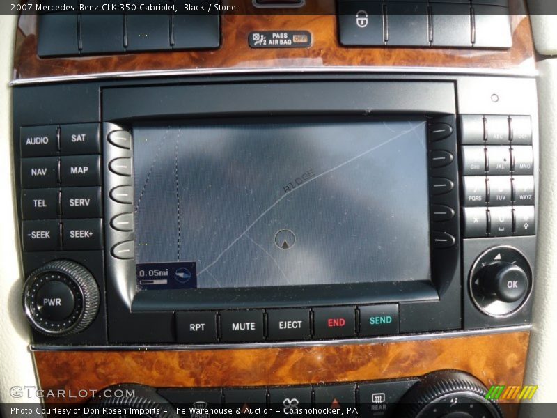 Black / Stone 2007 Mercedes-Benz CLK 350 Cabriolet