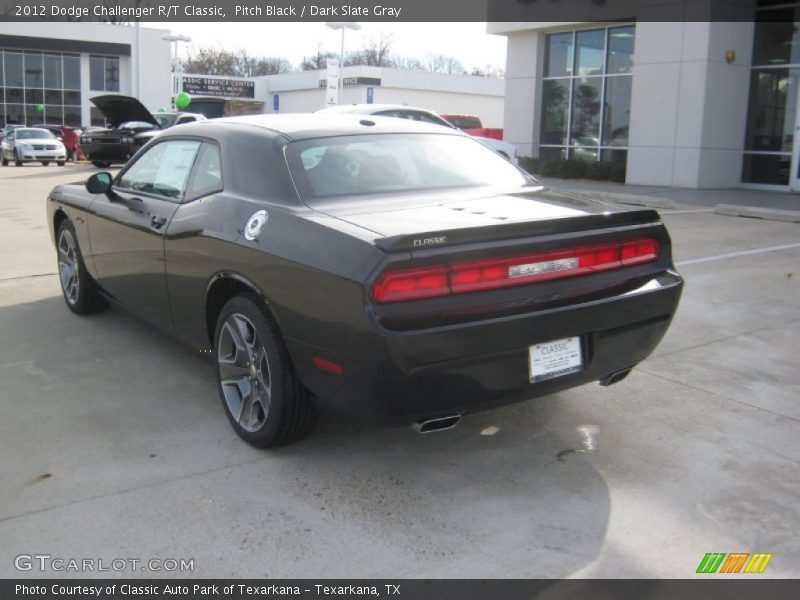 Pitch Black / Dark Slate Gray 2012 Dodge Challenger R/T Classic