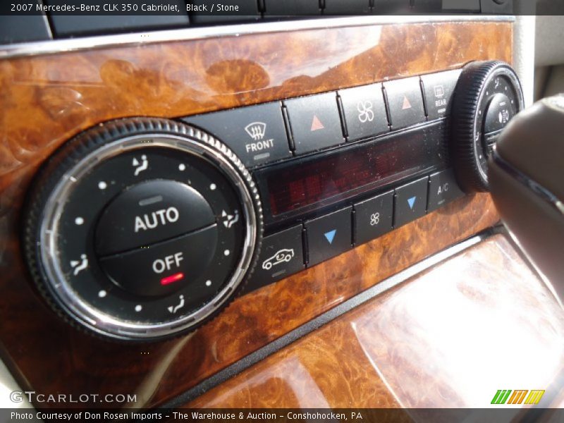 Black / Stone 2007 Mercedes-Benz CLK 350 Cabriolet
